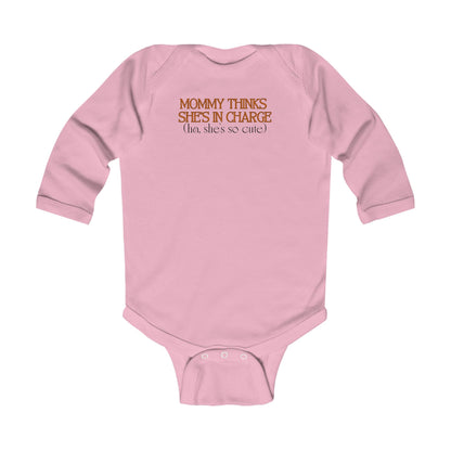 “Mom in Charge” Long Sleeve Bodysuit