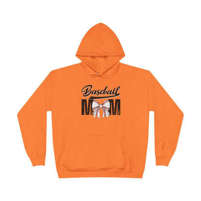 Personalized - "BaseBow" Baseball Mom Hoodie Sweatshirt