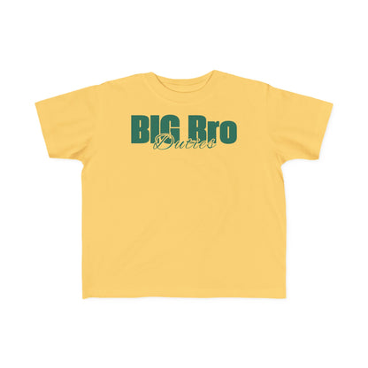 "Big Bro Duties" Toddler's Jersey Tee