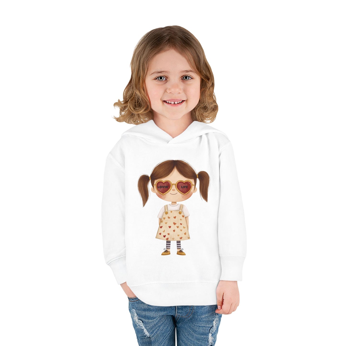 "Lovin Life Toddler Girl" - Fleece Hoodie