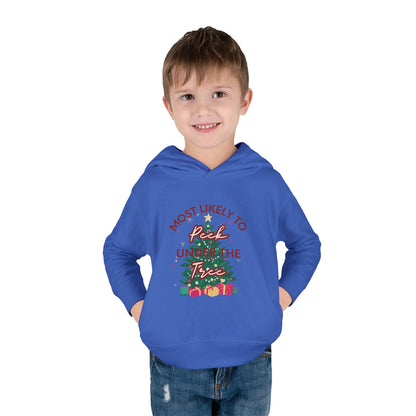 Holiday "Peek Under Tree" - Fleece Hoodie