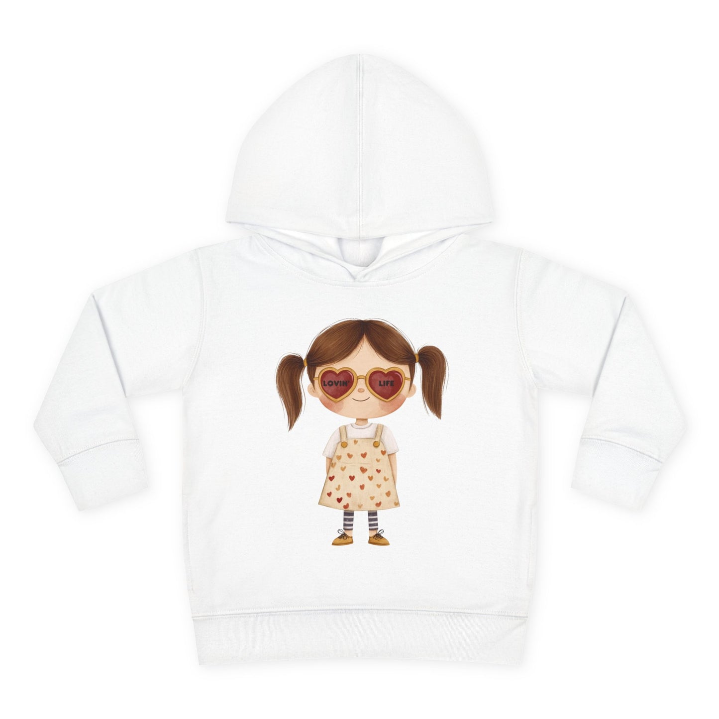 "Lovin Life Toddler Girl" - Fleece Hoodie