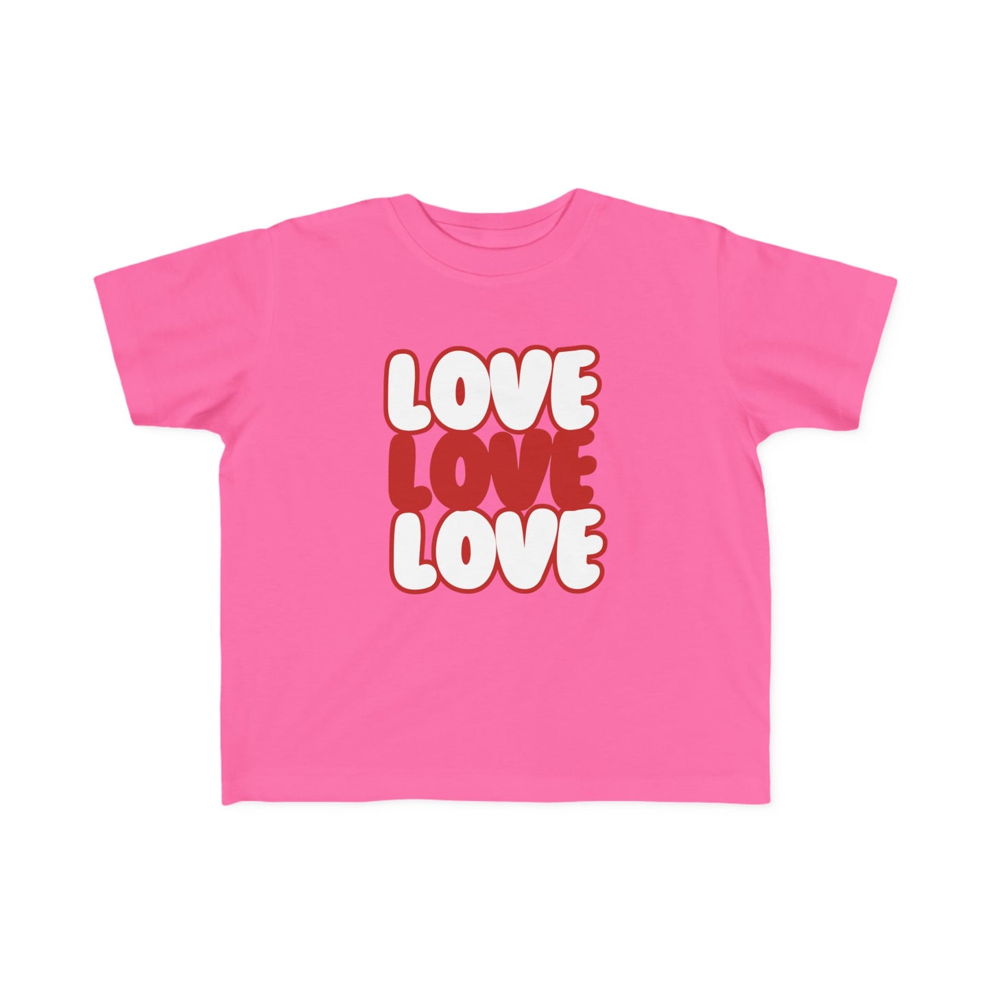 "Love, Love, Love" Toddler's Jersey Tee