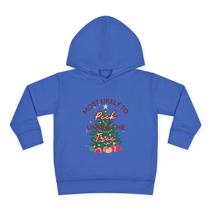 Holiday "Peek Under Tree" - Fleece Hoodie