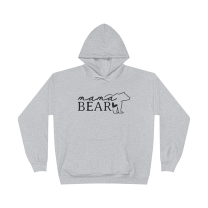 "Mama Bear Silhouette" Pullover Hoodie Sweatshirt
