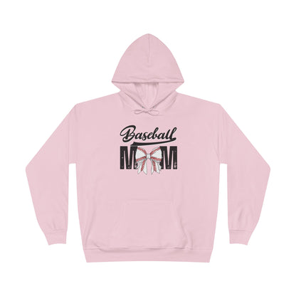 Personalized - "BaseBow" Baseball Mom Hoodie Sweatshirt
