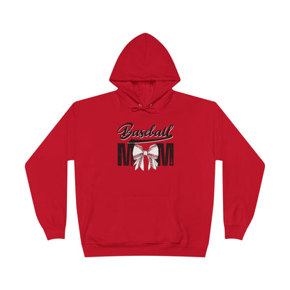 Personalized - "BaseBow" Baseball Mom Hoodie Sweatshirt