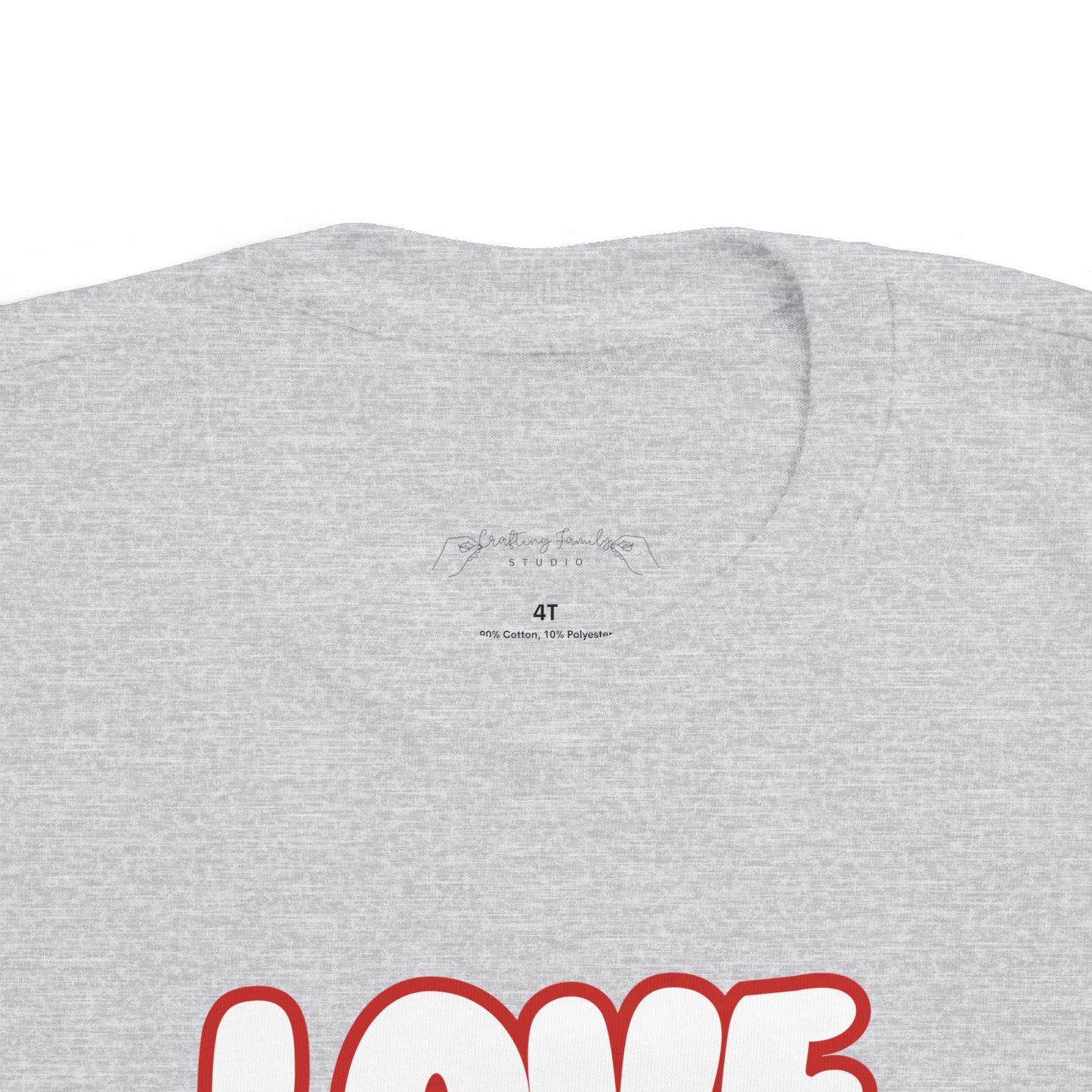 "Love, Love, Love" Toddler's Jersey Tee