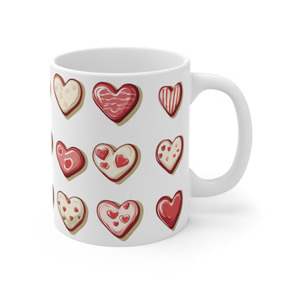 "Baked Goods Hearts" Mug