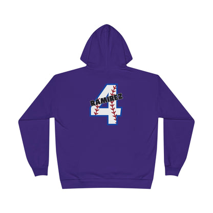 Personalized - "BaseBow" Baseball Mom Hoodie Sweatshirt