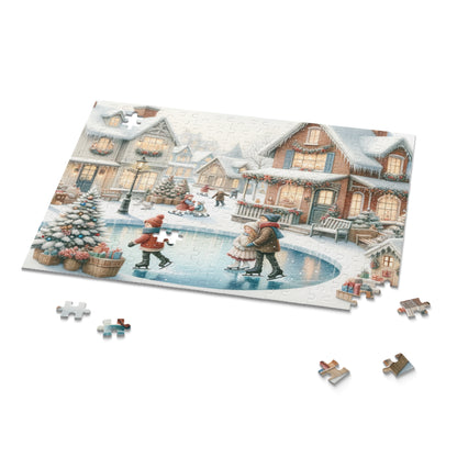 Winter Ice Skating Puzzle (252 Piece)