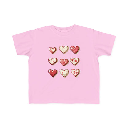 "Baked Goods Hearts" Toddler's Jersey Tee