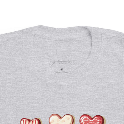 "Baked Goods Hearts" Toddler's Jersey Tee