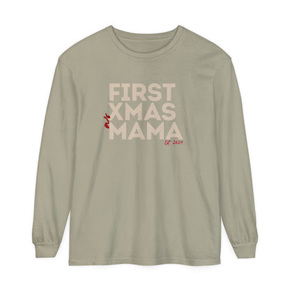 Holiday - "First Christmas - Mama" Long Sleeve T-Shirt