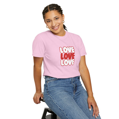 "Love, Love, Love" T-shirt