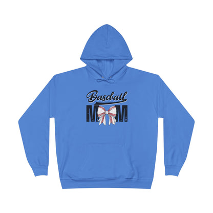 Personalized - "BaseBow" Baseball Mom Hoodie Sweatshirt