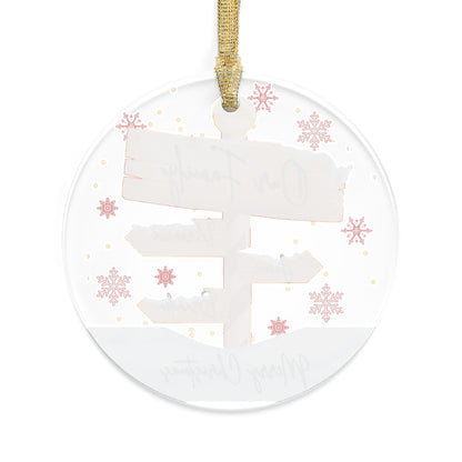 "Our Family - North Pole" Acrylic Ornament