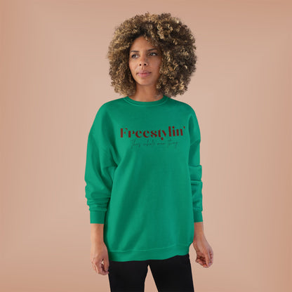 "Freestylin' this mom thing" Crewneck Sweatshirt