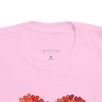 "Hearts in Heart" Toddler's Jersey Tee