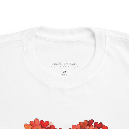 "Hearts in Heart" Toddler's Jersey Tee