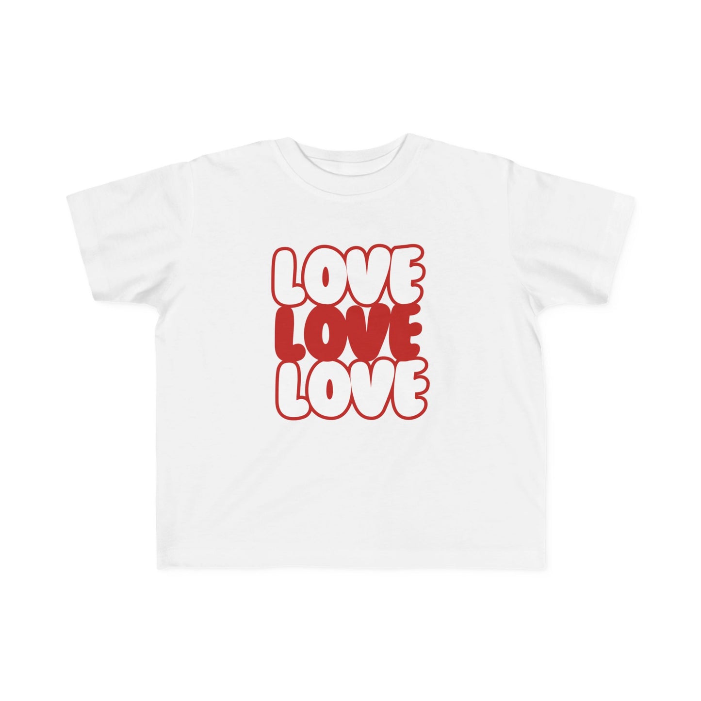 "Love, Love, Love" Toddler's Jersey Tee