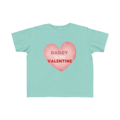 "Daddy's Valentine" Toddler's Jersey Tee