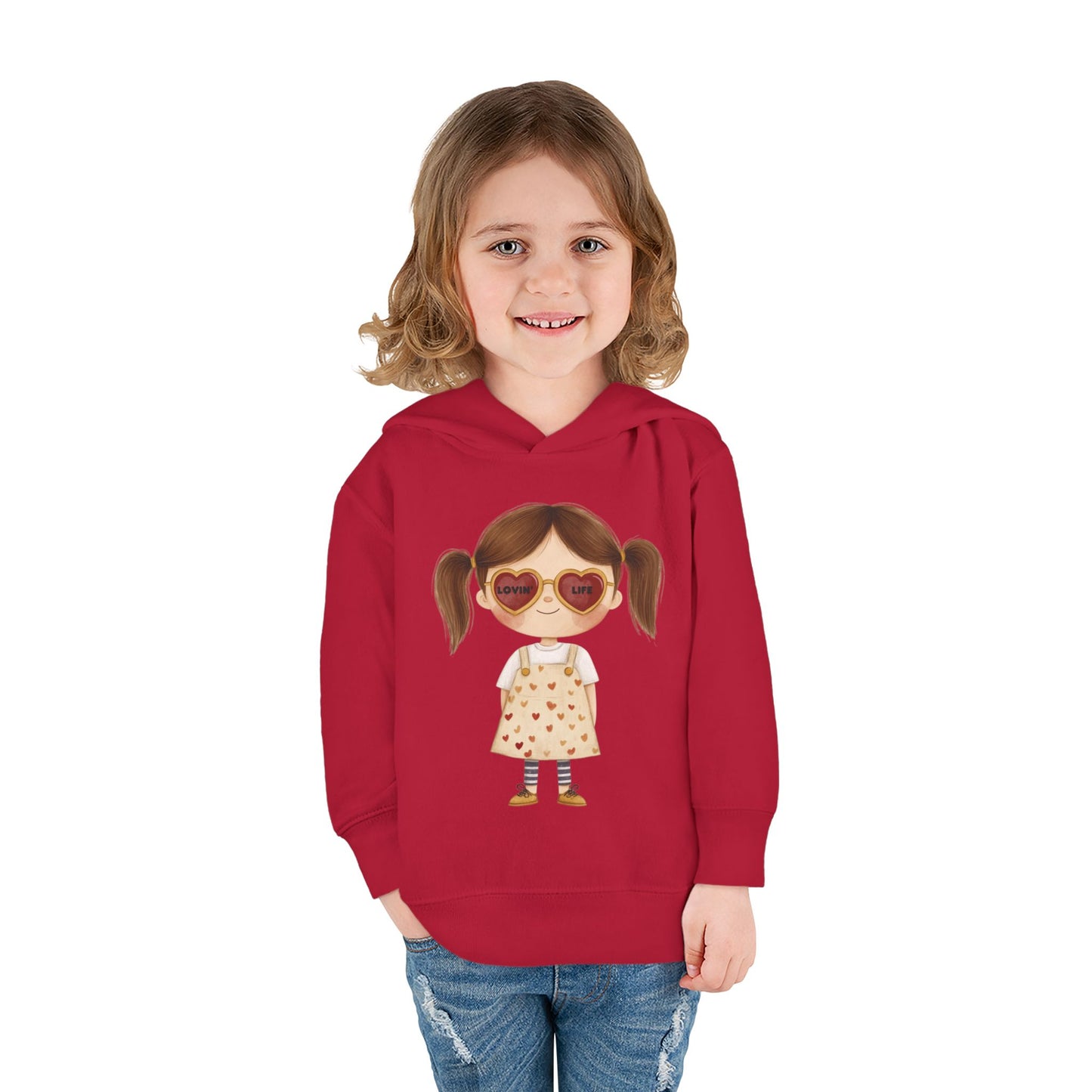 "Lovin Life Toddler Girl" - Fleece Hoodie